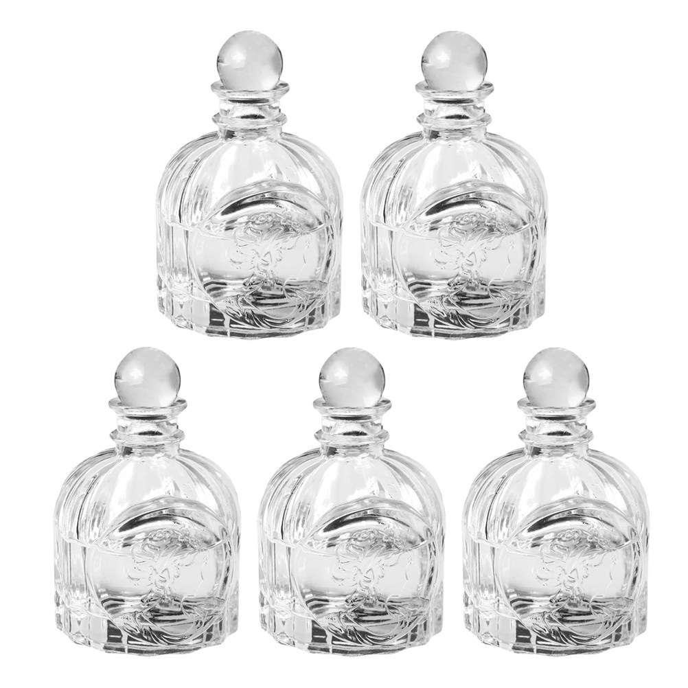 Home Fragrance Aromatherapy - 5 مجموعات من زجاجات العطور الشفافة