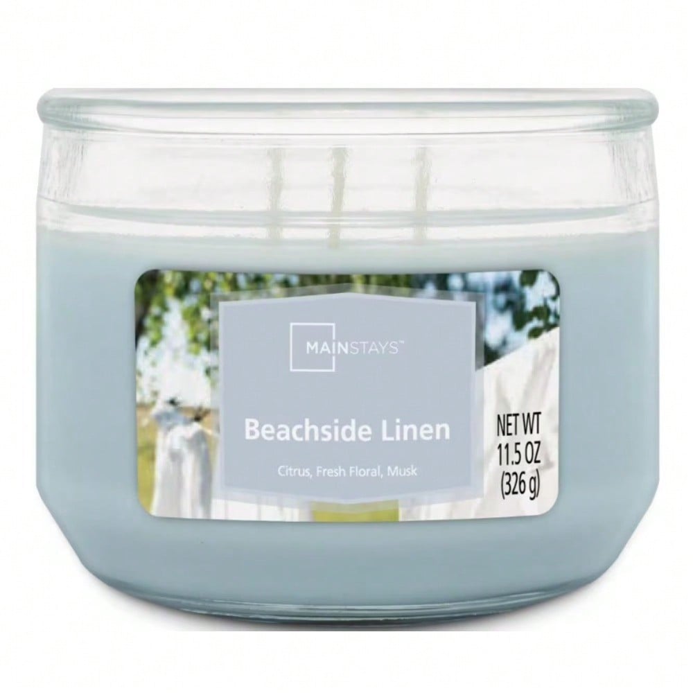 Home Fragrance Fresh Linen - شمعة معطرة بثلاثة فتائل في وعاء
