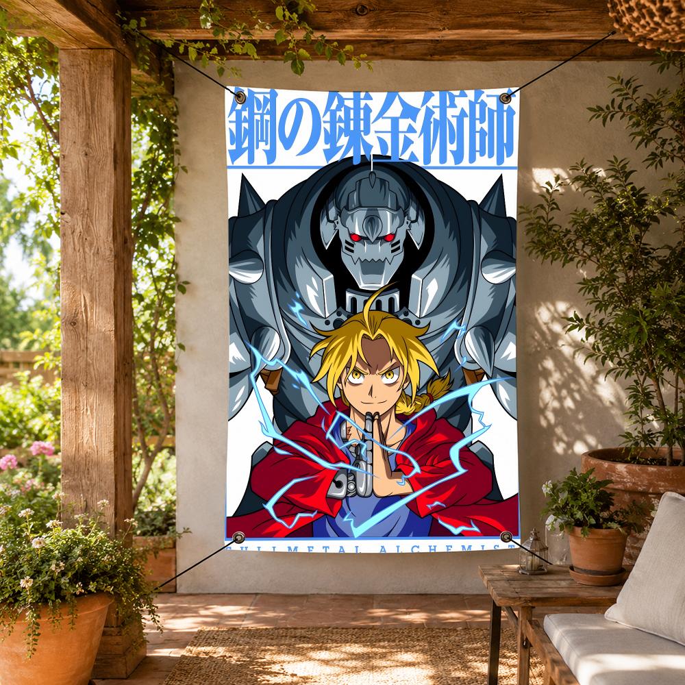 Home Garden Alchemist - أعلام أنمي F-Fullmetal Alchemist، رايات زخرفية