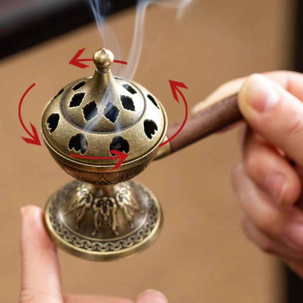 Home Fragrance Miniso - مبخرة عتيقة من سبيكة خشب الصندل