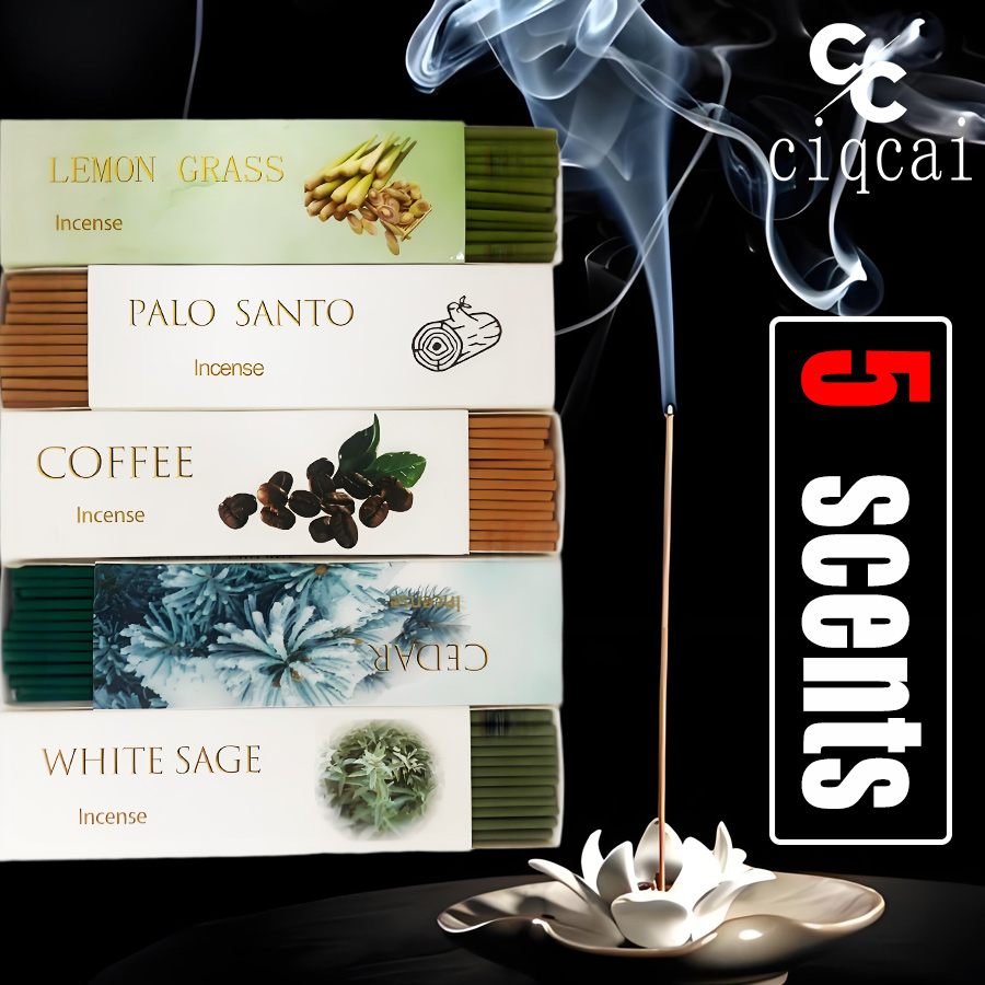 【5 نكهات】أعواد بخور سميكة عالي - مراجعة Home Fragrance Gift Box وسعره