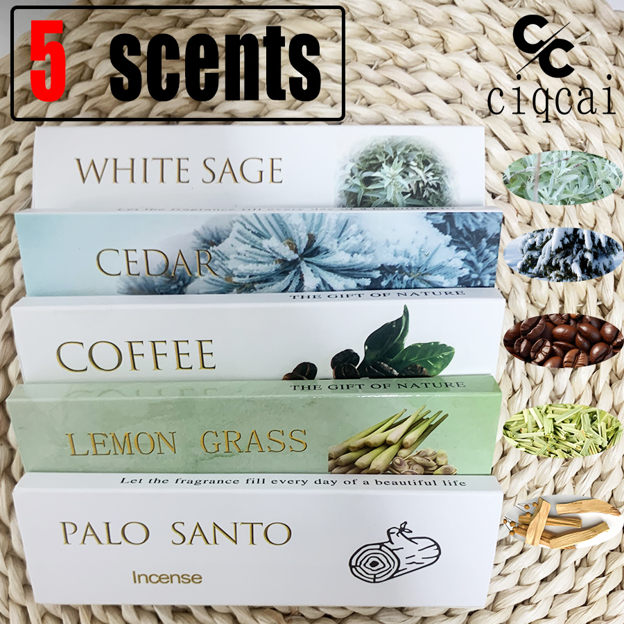 【5 نكهات】أعواد بخور سميكة عالي - مراجعة Home Fragrance Gift Box وسعره