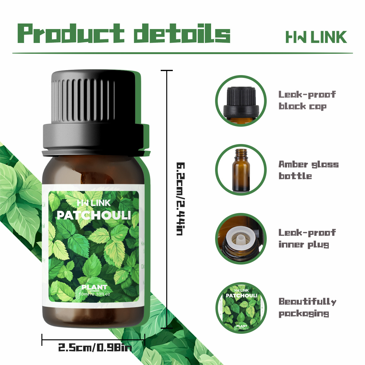 زيوت عطرية من الباتشولي 10 مل، - مراجعة Essential Oil Blend وسعره