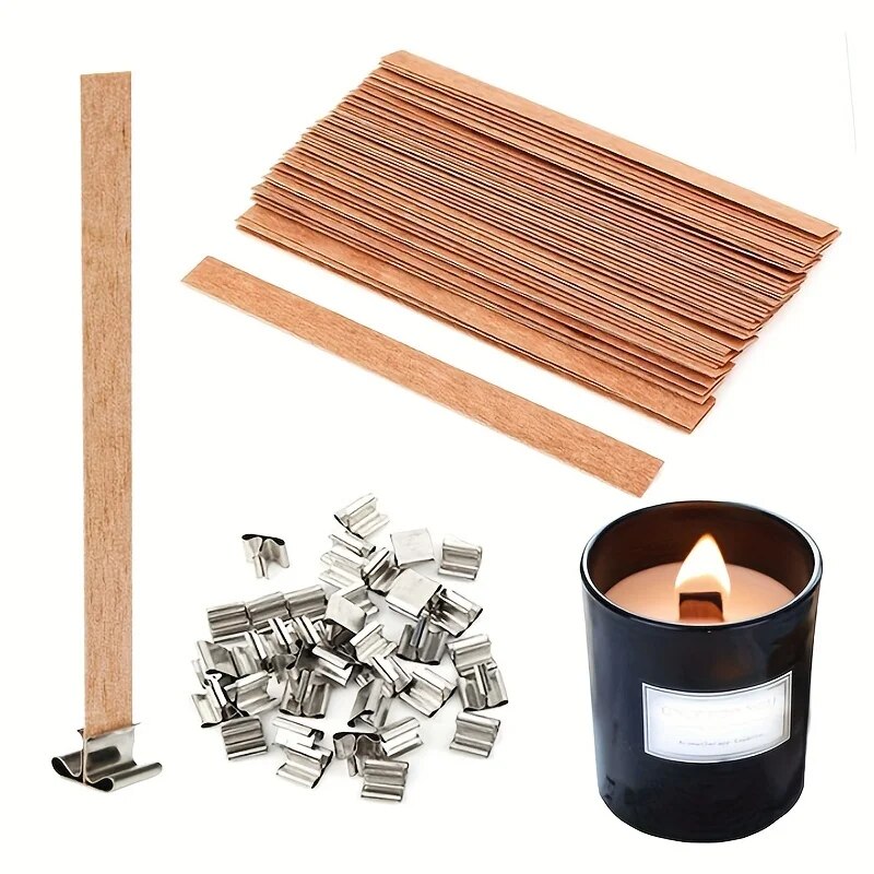 30 قطعة فتيل شمعة خشبية عالية  - مراجعة Beeswax Taper Candle وسعره