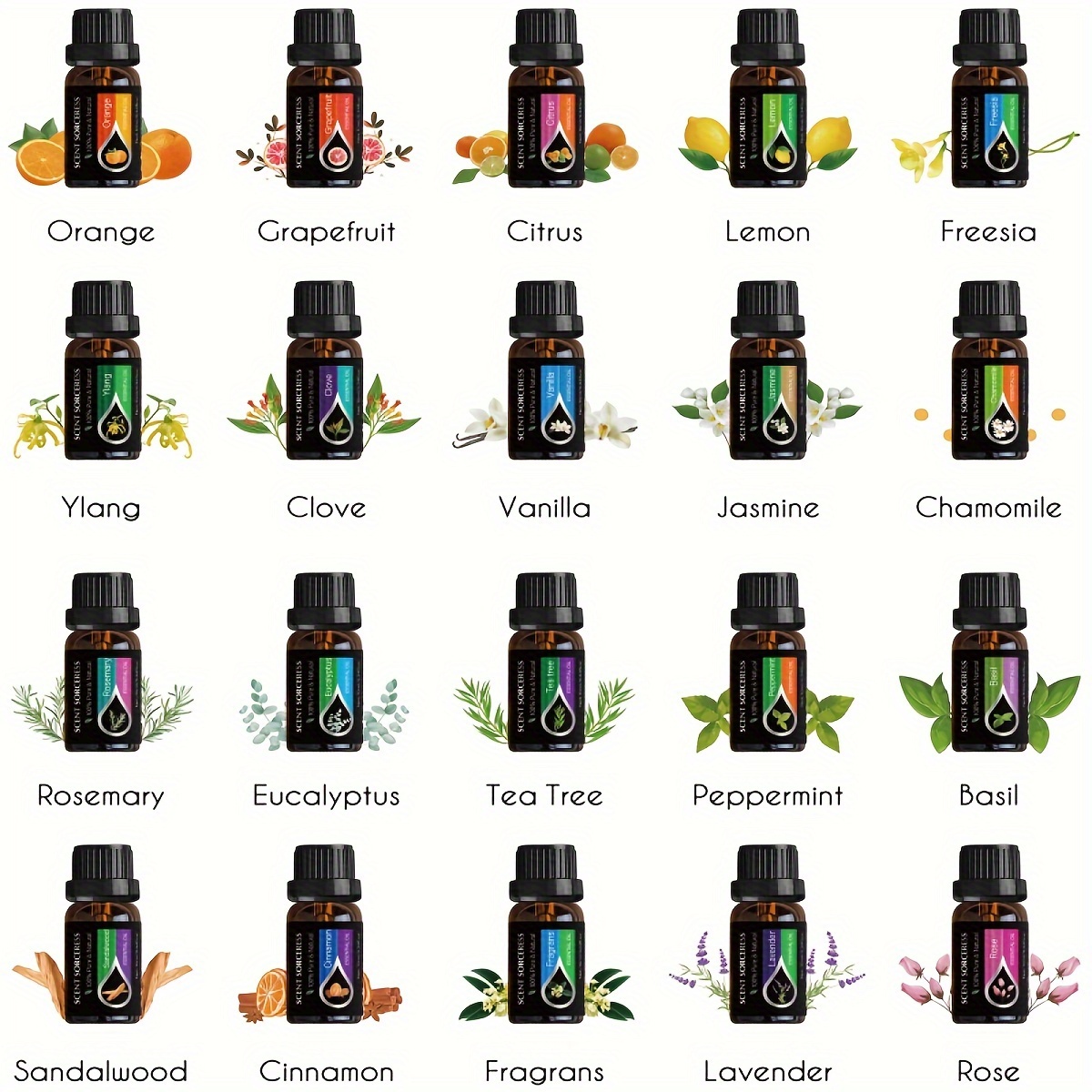 20 قطعة/المجموعة مجموعة الزيوت - مراجعة Essential Oil Blend وسعره