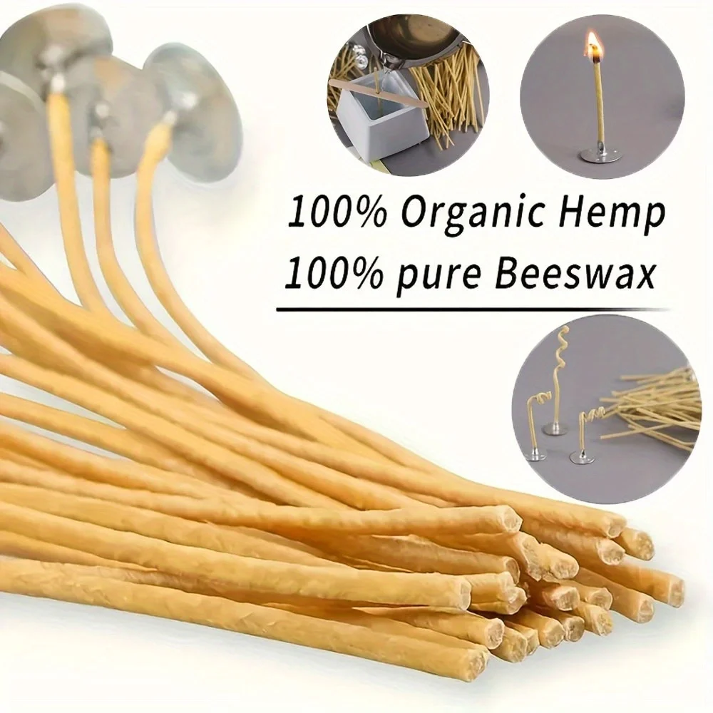 شمعة الفتائل 50 قطعة 8 بوصة ال - مراجعة Beeswax Taper Candle وسعره