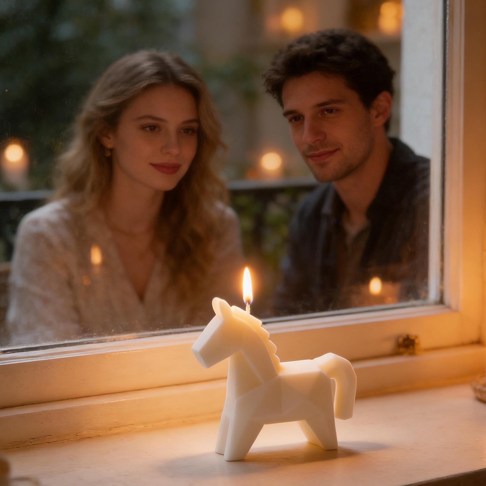 شمعة معطرة على شكل حصان، ديكور - مراجعة Beeswax Taper Candle وسعره