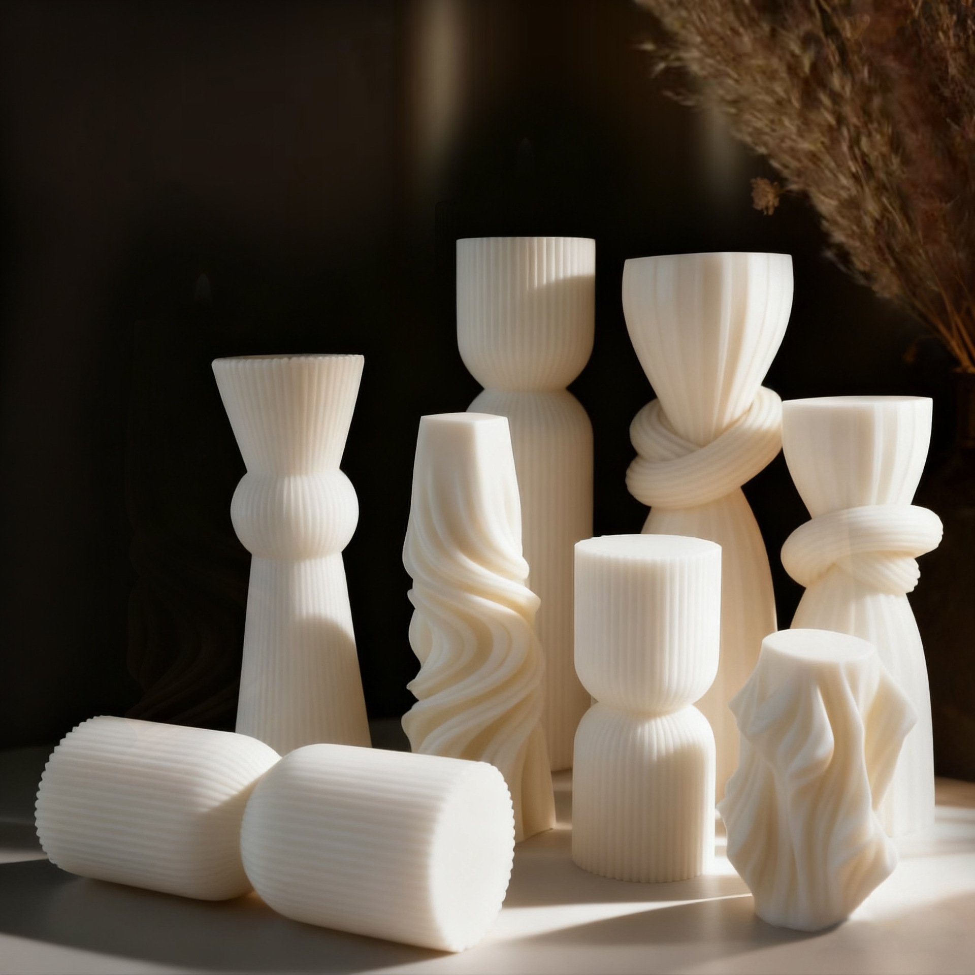 شمعة معطرة بيضاء بتصميم اسكندن - مراجعة Home Fragrance Aromatherapy وسعره