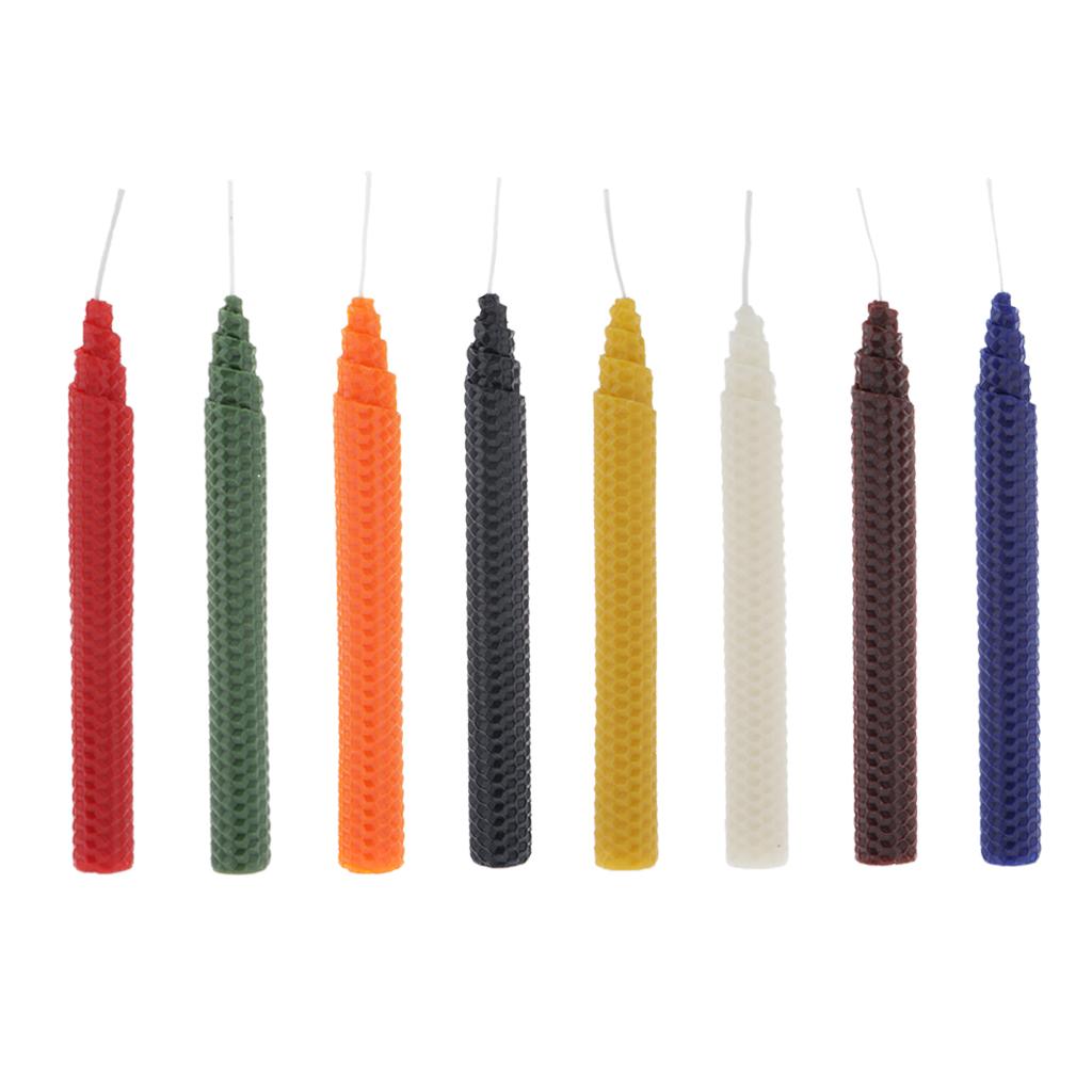 شموع شمع العسل الطبيعي المصنوع - مراجعة Beeswax Taper Candle وسعره