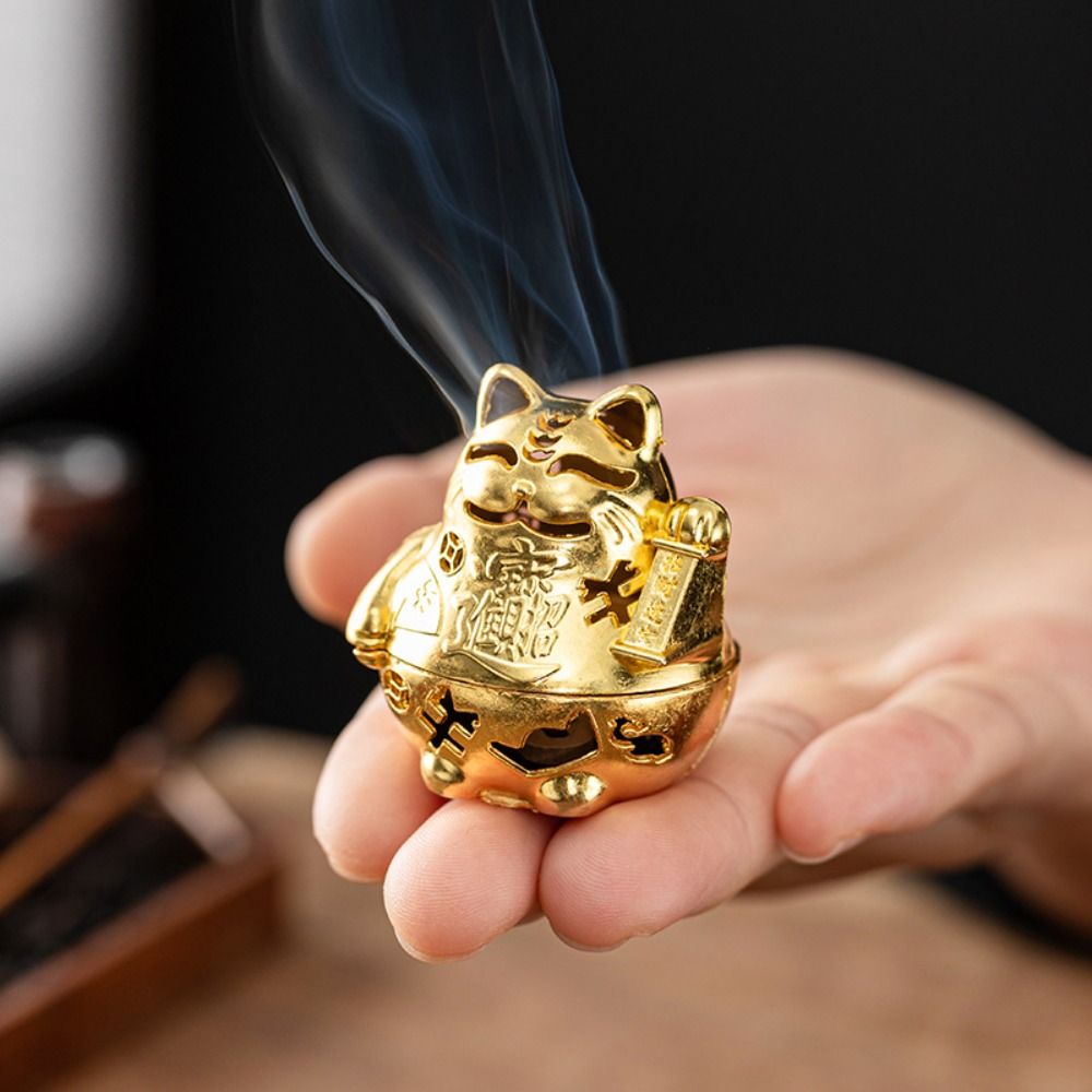 أنماط مجوفة محظوظ القط البخور  - مراجعة Home Fragrance Miniso وسعره
