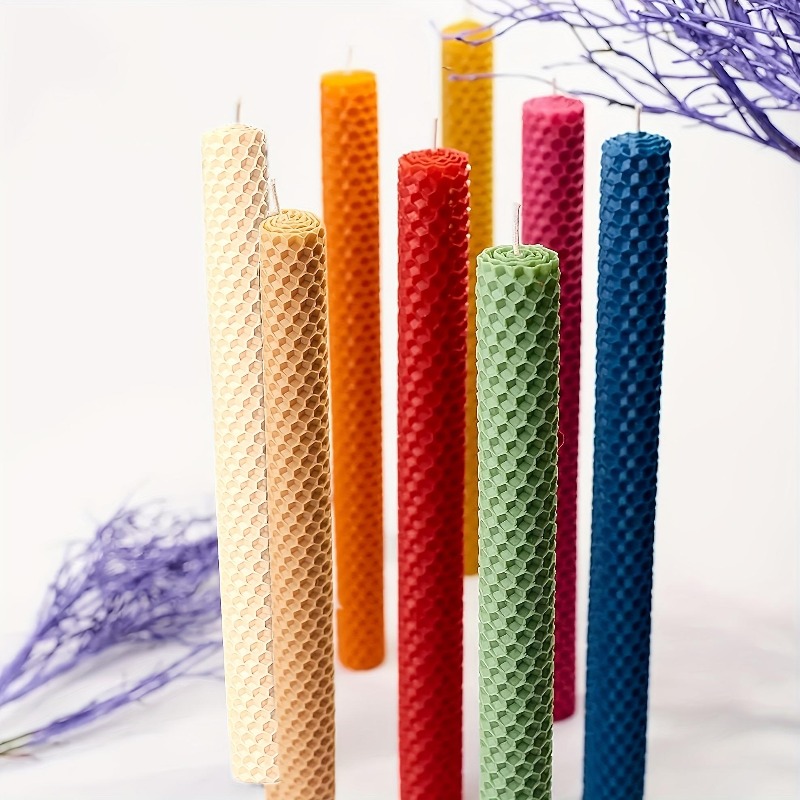 18/27 شمعة رفيعة من شمع النحل، - مراجعة Beeswax Taper Candle وسعره